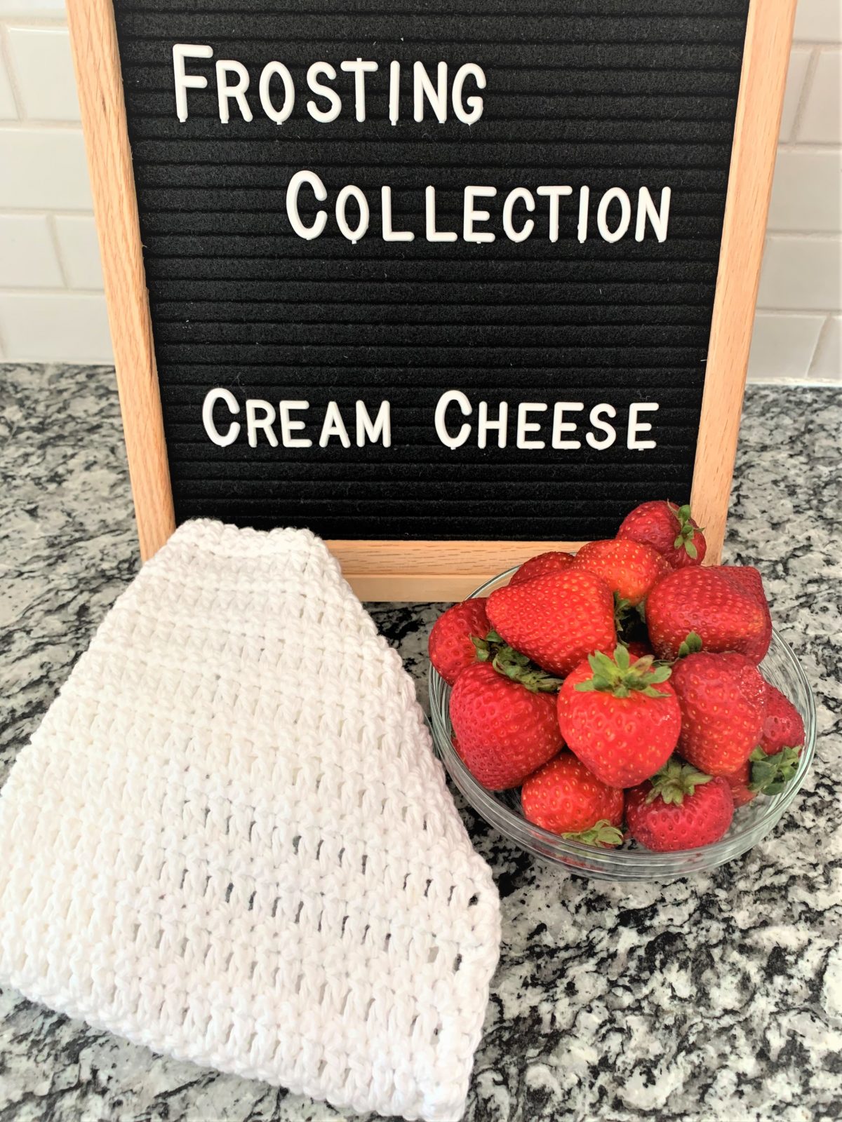 Free Crochet Dishcloth Pattern – Frosting Collection – Cream Cheese – Part 2