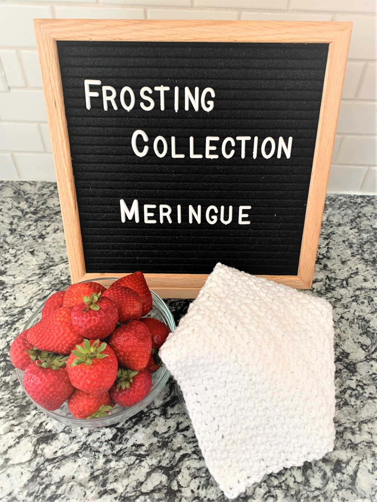 Free Crochet Dishcloth Pattern – Frosting Collection – Meringue – Part 4