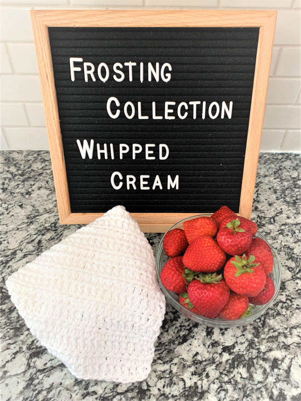 Free Crochet Dishcloth Pattern – Frosting Collection – Whipped Cream – Part 5